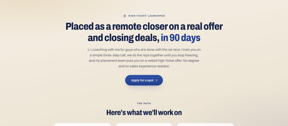 High Ticket Launchpad offer preview
